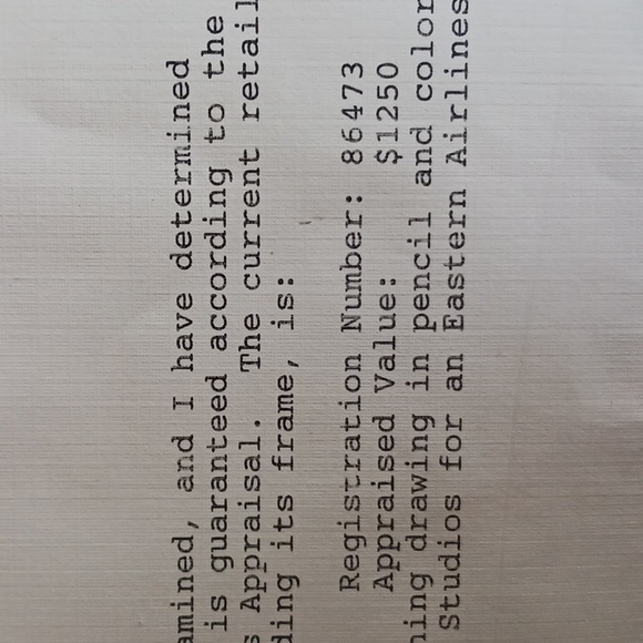 Disney hand painted production cell with matching pencil drawing,Eastern Airline - Picture 10 of 16